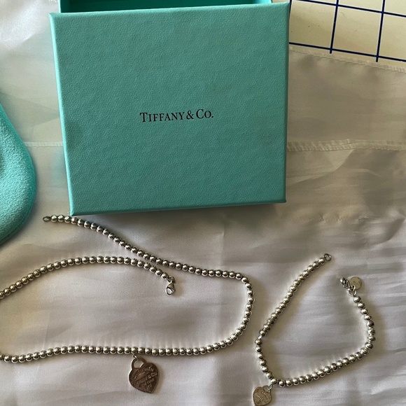 Tiffany Bead Necklace Bracelet 